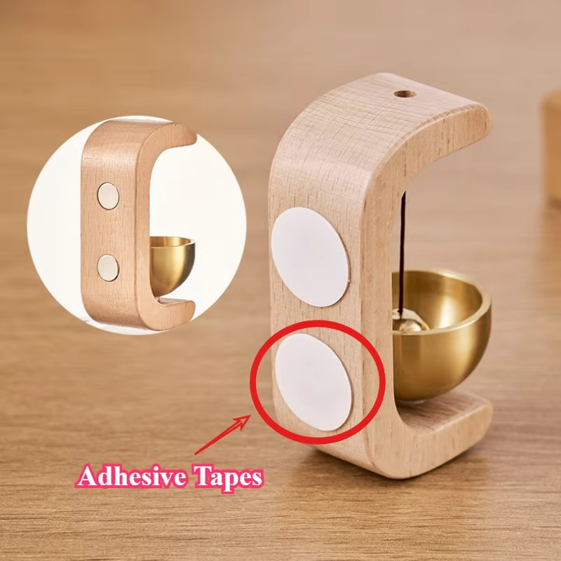 Premium Magnetic Wooden Door Bell for Home, Fridge & Door Decor