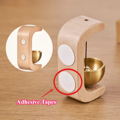 Premium Magnetic Wooden Door Bell for Home, Fridge & Door Decor