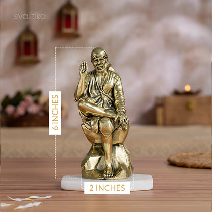 Brass Shirdi Sai Baba Statue