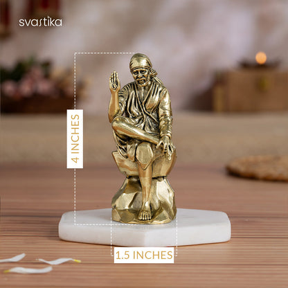 Brass Shirdi Sai Baba Statue