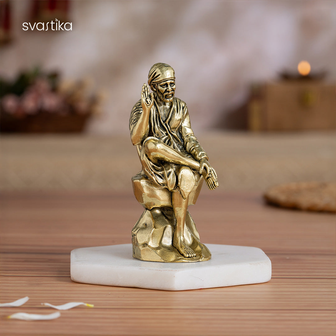 Brass Shirdi Sai Baba Statue