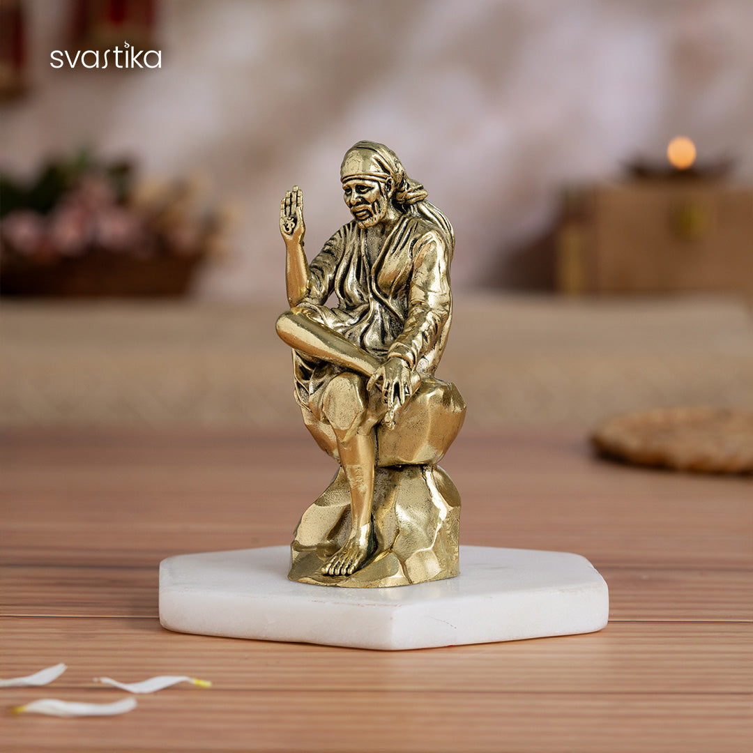 Brass Shirdi Sai Baba Statue