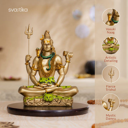 Lord Shiva Dhyana Mudra Antique Murti