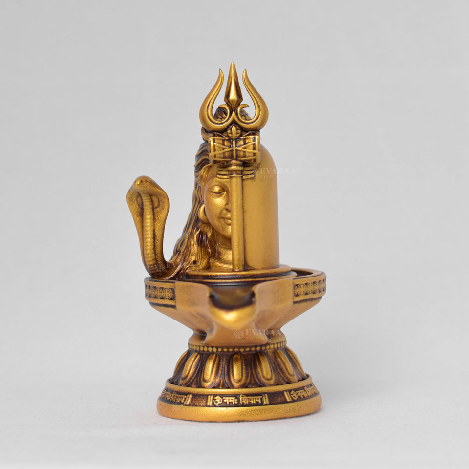 Shivling with Trishul & Damru