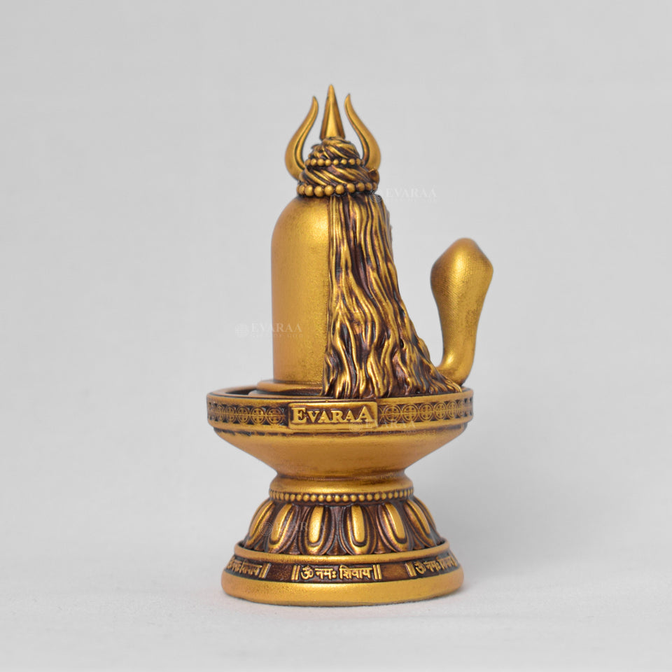 Shivling with Trishul & Damru