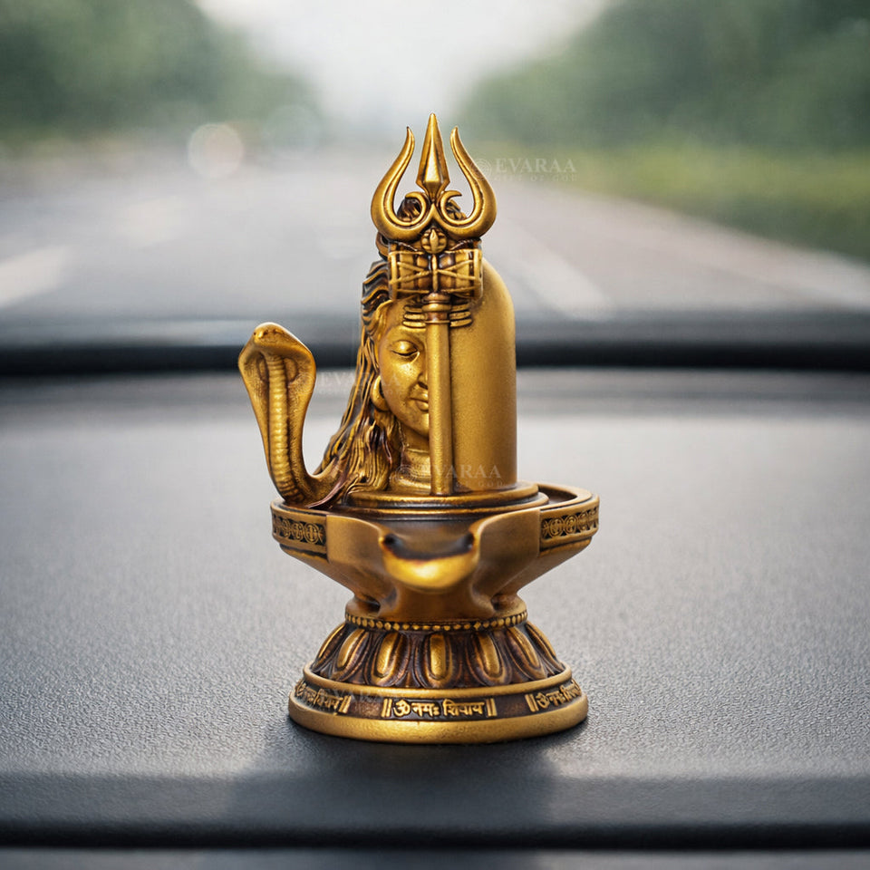 Shivling with Trishul & Damru
