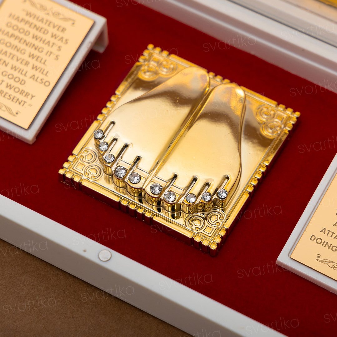 Svastika Shreenathji Pocket Temple - Gold Coated