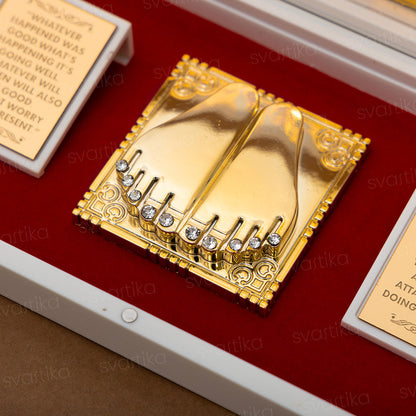 Svastika Shreenathji Pocket Temple - Gold Coated