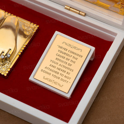 Svastika Shreenathji Pocket Temple - Gold Coated