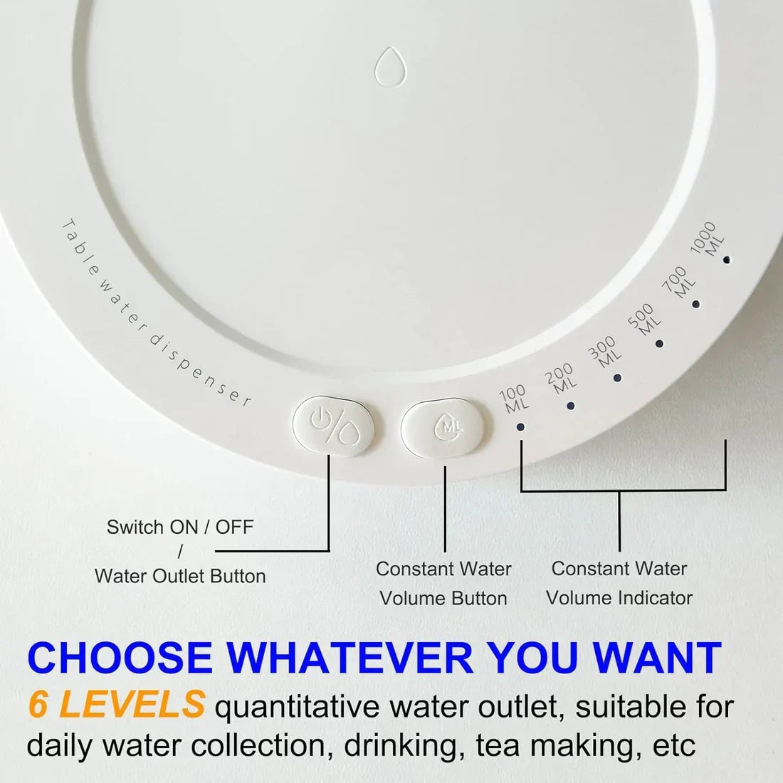 Automatic Water Dispenser – USB Rechargeable & Portable