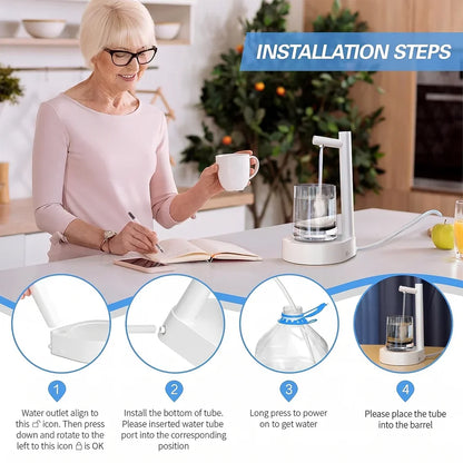 Automatic Water Dispenser – USB Rechargeable & Portable