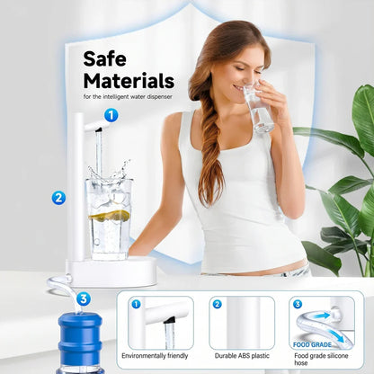 Automatic Water Dispenser – USB Rechargeable & Portable