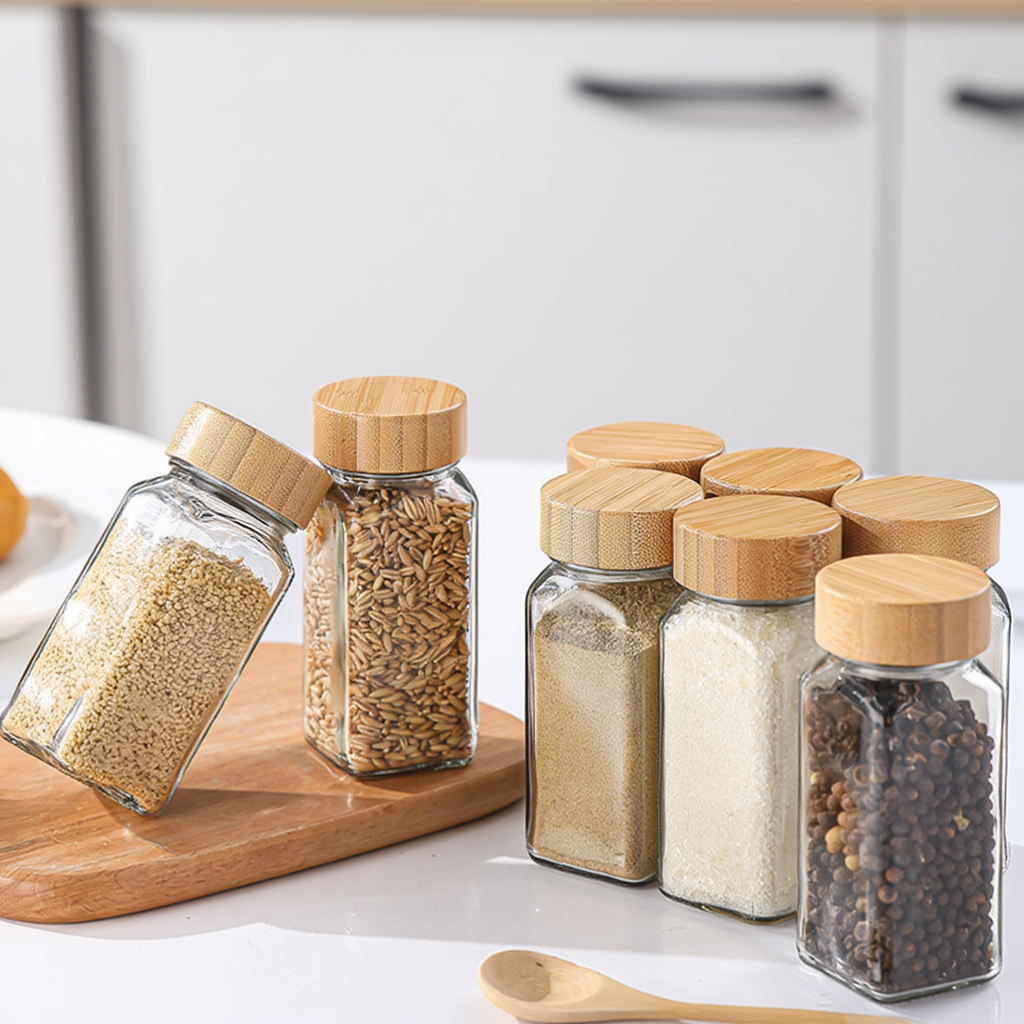 Glass Spice Jars