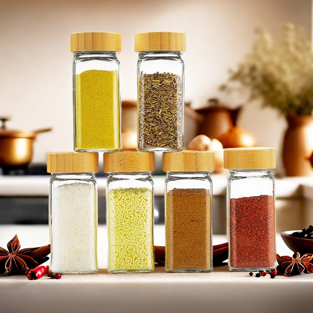 Glass Spice Jars