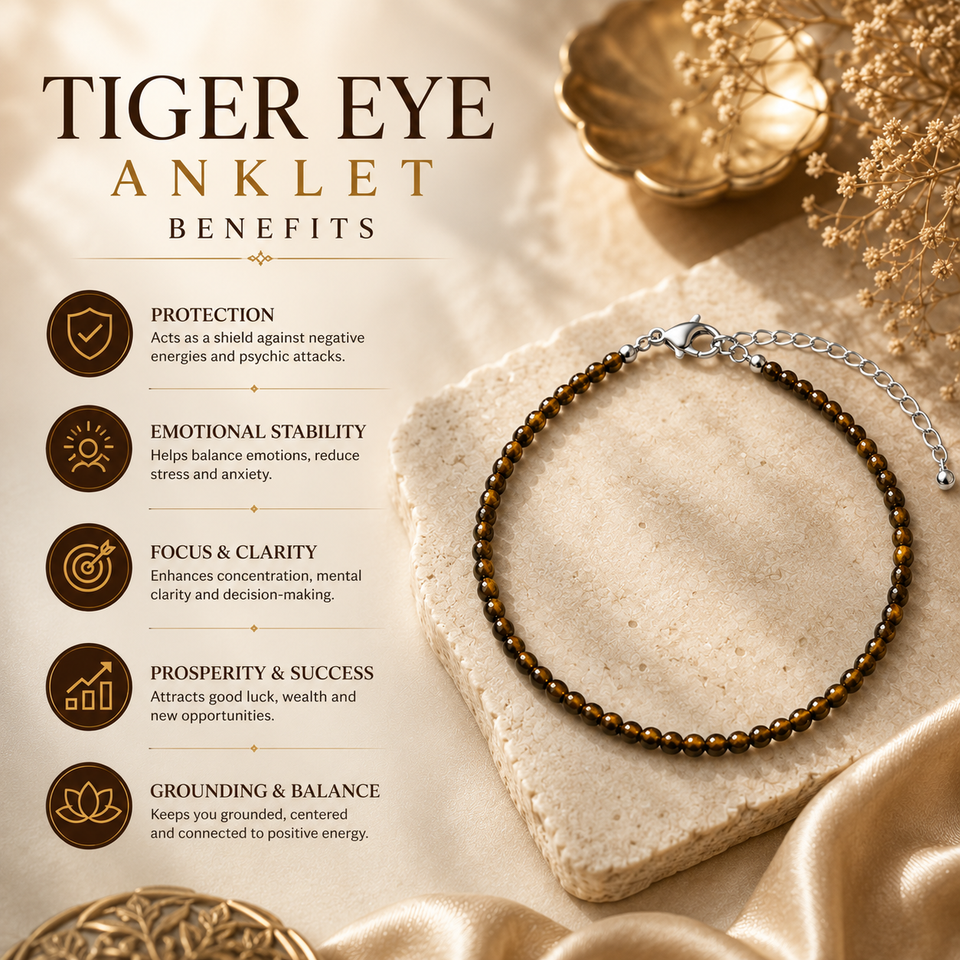 Tiger Eye Anklet