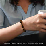 Natural Tiger Eye Bracelet – Stone of Courage & Protection
