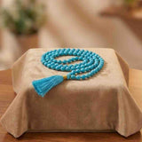 Natural Turquoise (Firoza) Mala – Stone of Healing & Communication