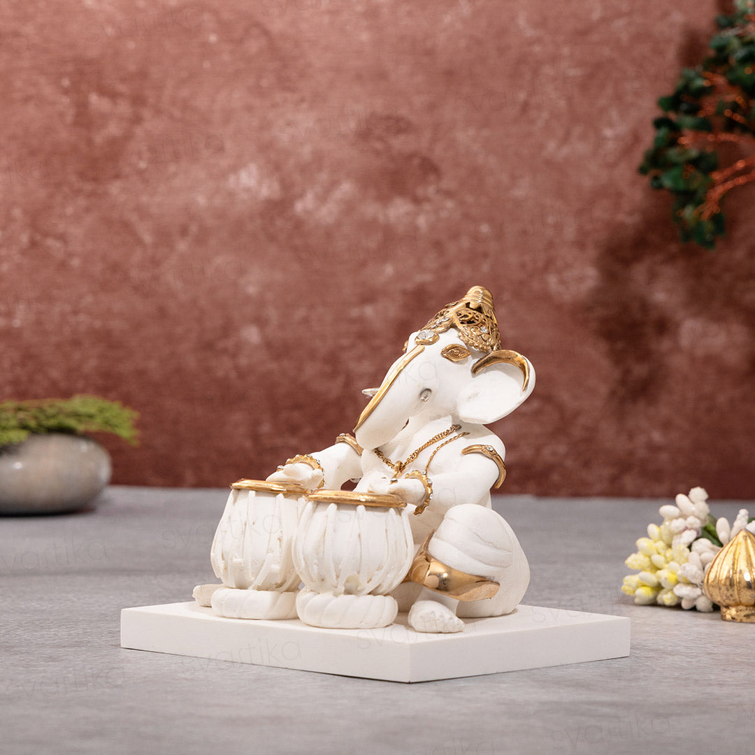Tabla Ganesh Idol in Divine Rhythm