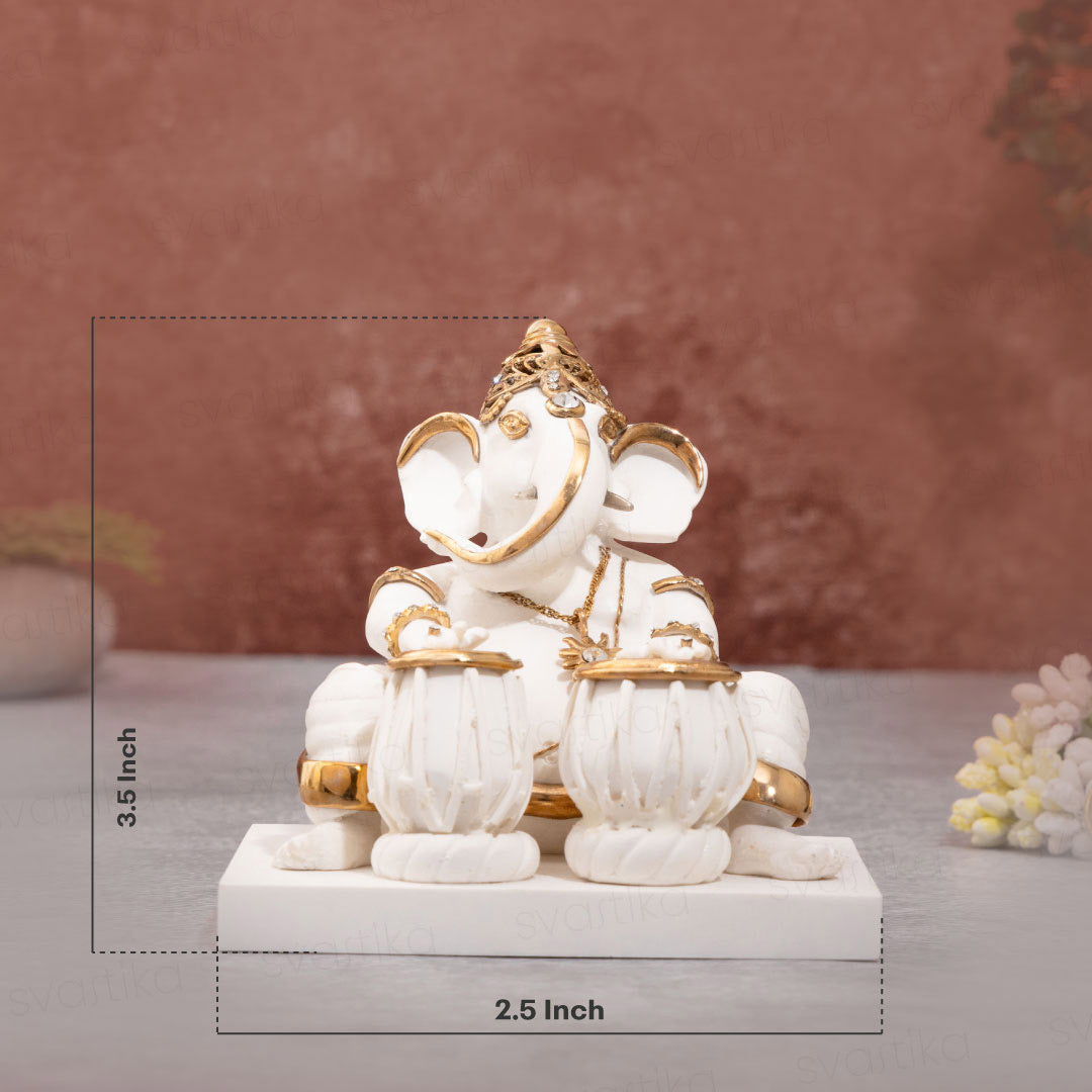 Tabla Ganesh Idol in Divine Rhythm