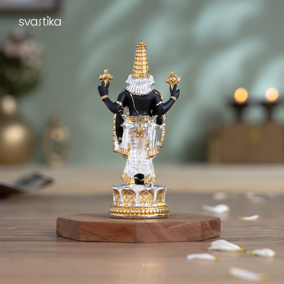 Tirupati Balaji (Venkateswara) Idol - Gold & Silver Plated