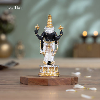 Tirupati Balaji (Venkateswara) Idol - Gold & Silver Plated