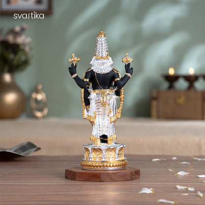 Tirupati Balaji (Venkateswara) Idol - Gold & Silver Plated
