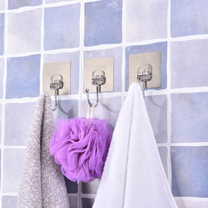 Self-Adhesive Waterproof Hooks for Kitchen Bathroom