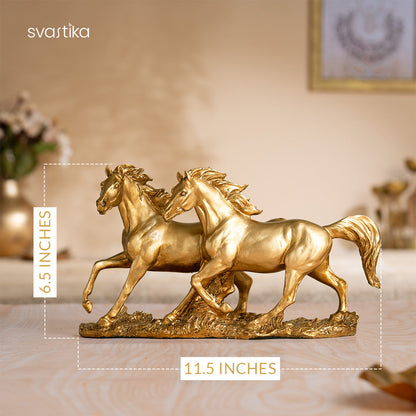 Vintage Running Horse Antique Statue (12 Inch)