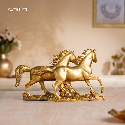 Vintage Running Horse Antique Statue (12 Inch)