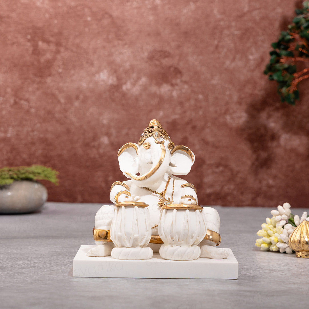 Tabla Ganesh Idol in Divine Rhythm