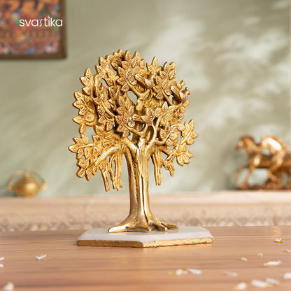 Brass Kalpavriksha Tree of Life (8 Inch)