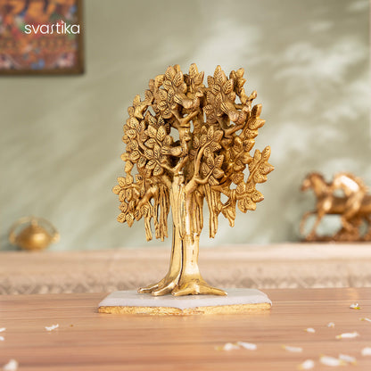 Brass Kalpavriksha Tree of Life (8 Inch)