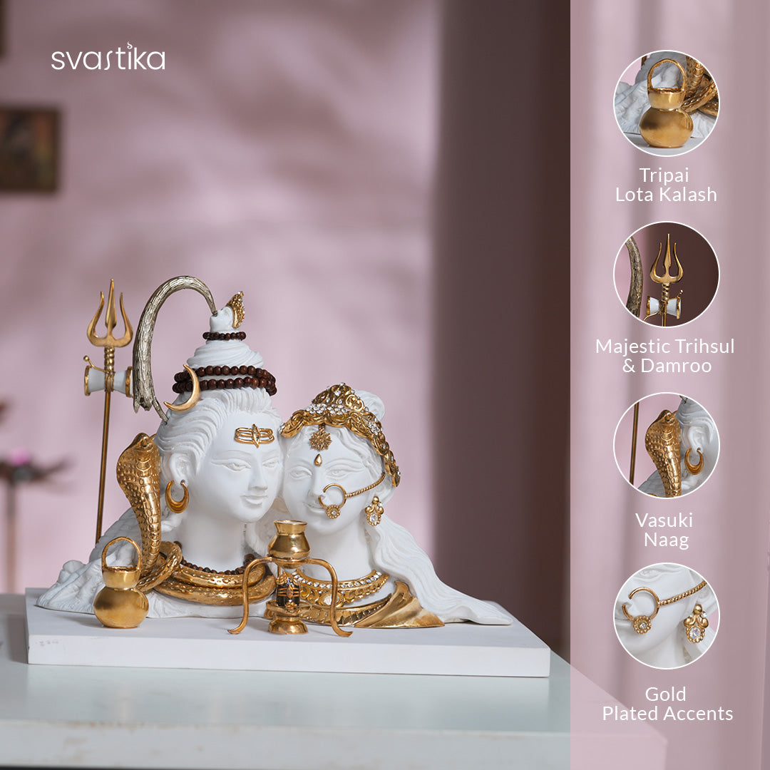 Shiv Parvati Murti in Eternal Togetherness