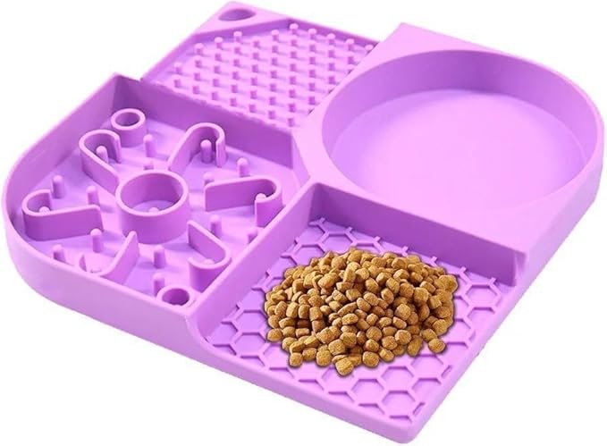 Pet Licking Mat with 4 Sections