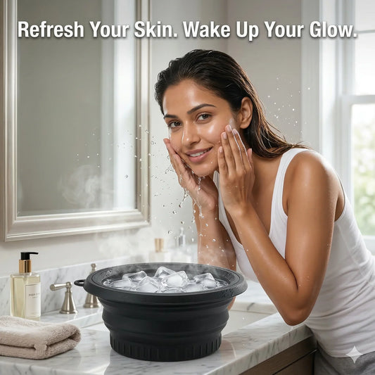 FaceFreeze™ - Ice Facial Bowl | Built-In Tray | Smooth, Firm & Glow