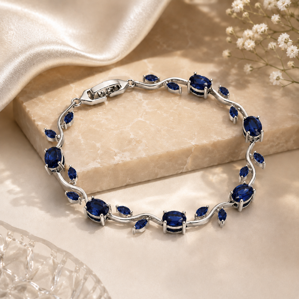 Blue Tulip Bracelet