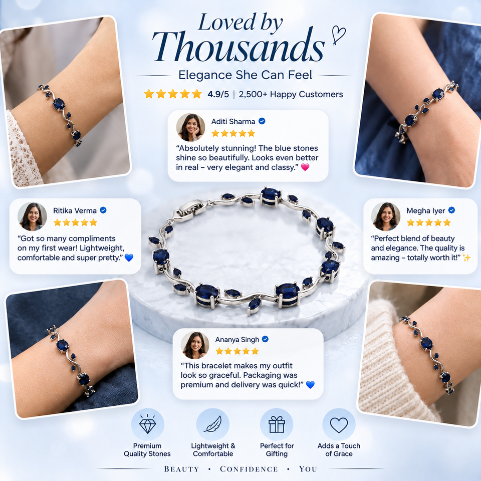 Blue Tulip Bracelet