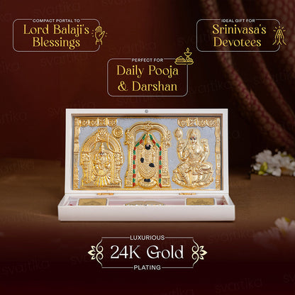 Svastika Balaji Pocket Temple - Gold Plated