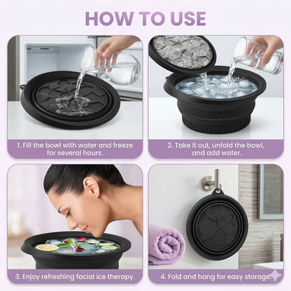 FaceFreeze™ - Ice Facial Bowl | Built-In Tray | Smooth, Firm & Glow