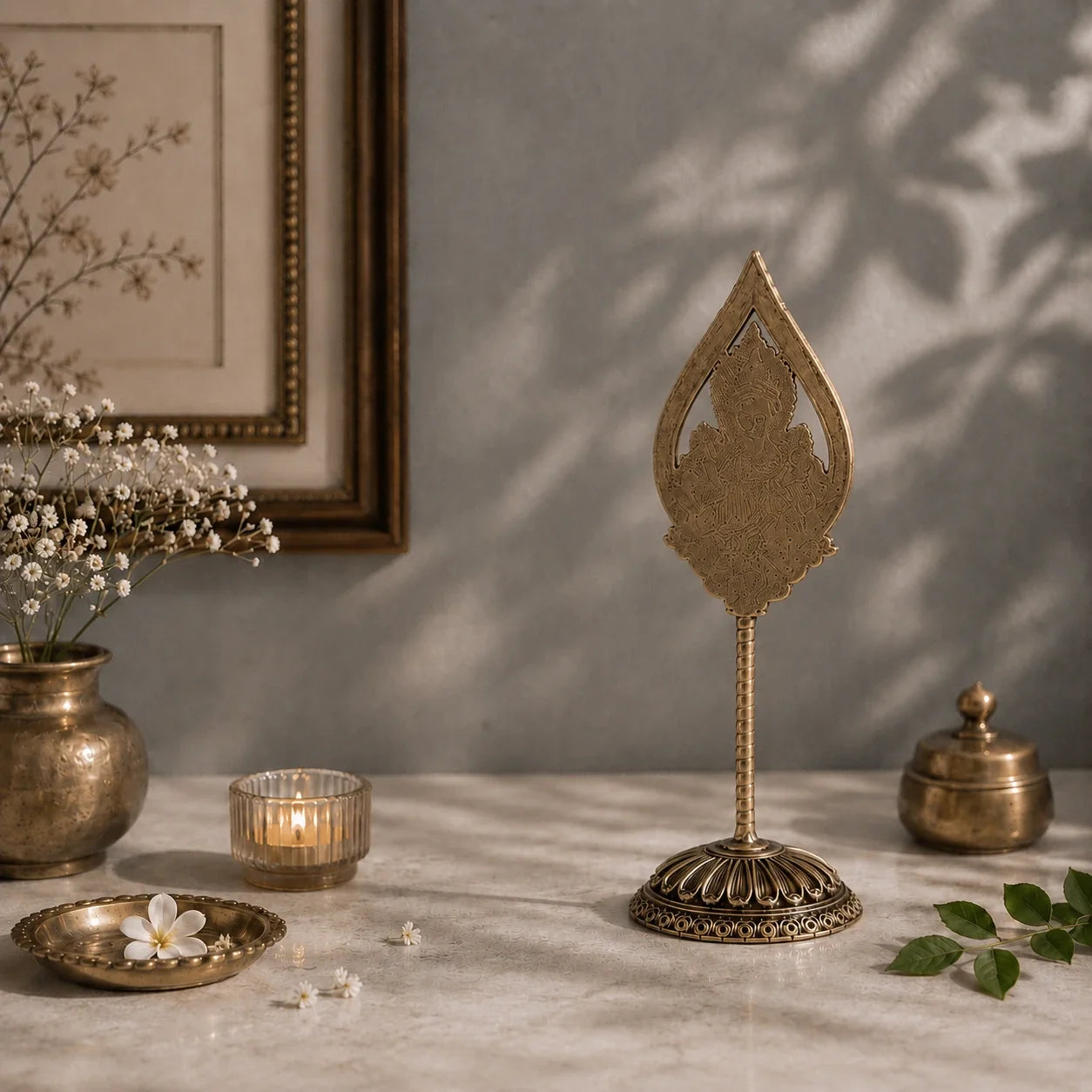 Brass Murugan Vel Idol (6 Inch)