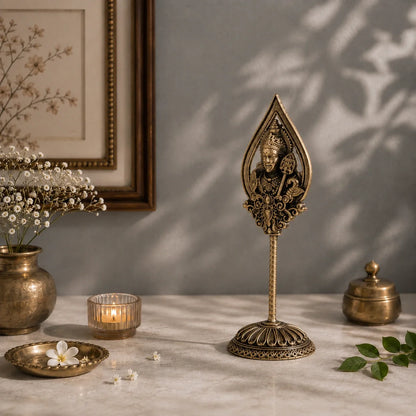Brass Murugan Vel Idol (6 Inch)