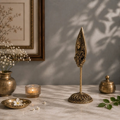 Brass Murugan Vel Idol (6 Inch)