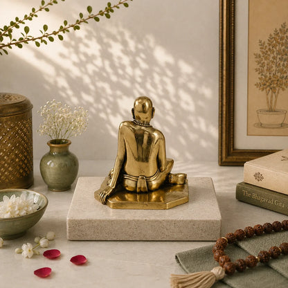 Brass Swami Samarth Maharaj Murti (4 Inch)