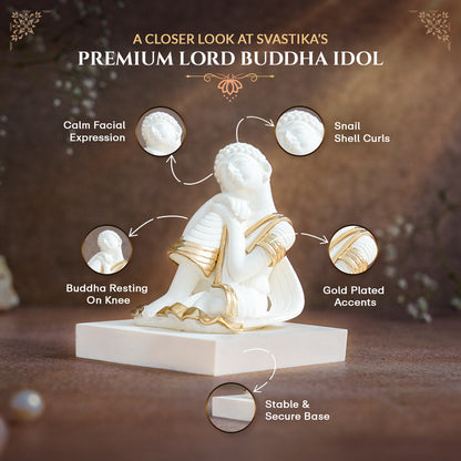 Meditating Buddha Statue in Deep Peace