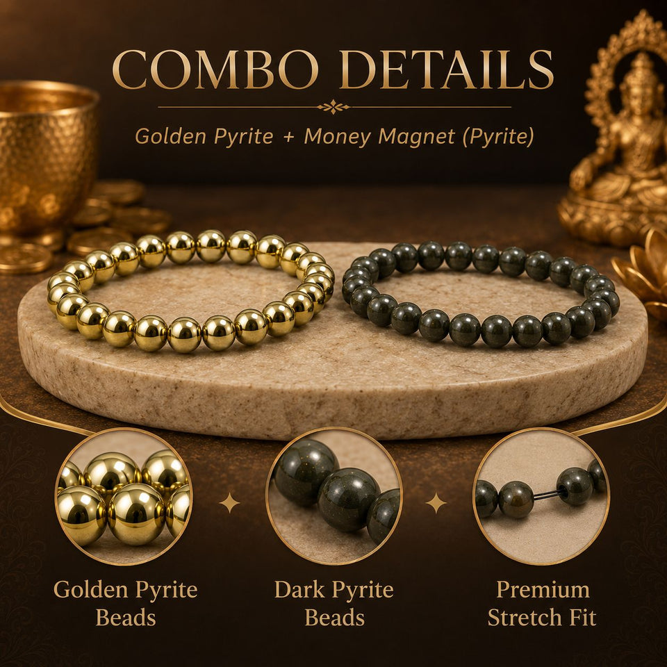 Pyrite Power Combo – Money Magnet & Golden Glow