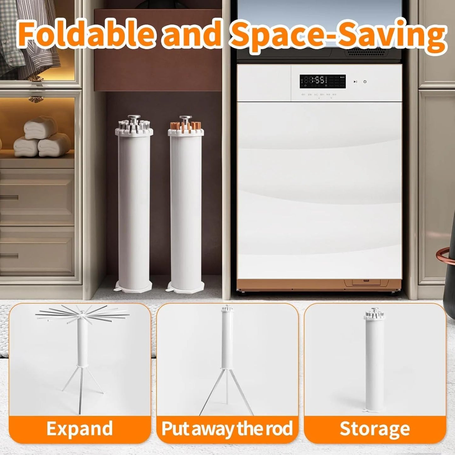 Foldable Clothes Drying Stand