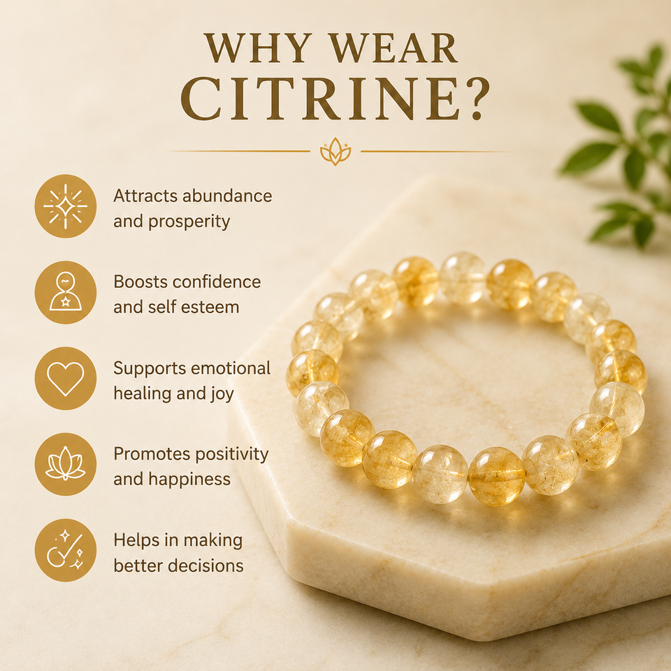 Natural Citrine Bracelet