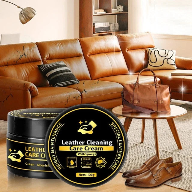 Leather cleaning care cream (Pack of 2)