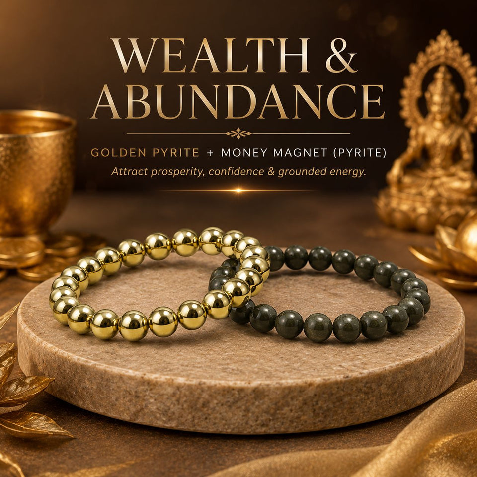 Pyrite Power Combo – Money Magnet & Golden Glow