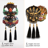 Narsingh Kirtimukh Divine Combo (Set of 3) – Black Tassel & Golden Glow Protection Decor